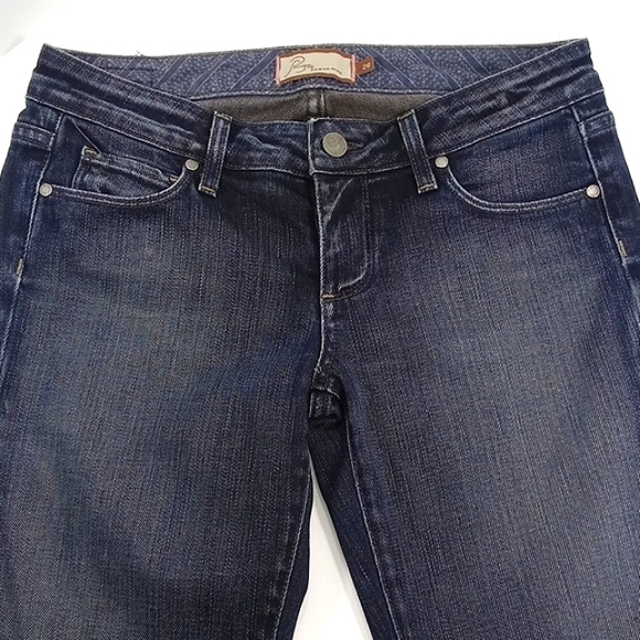 Paige low rise bootcut premium denim jeans sz26 - Picture 2 of 7